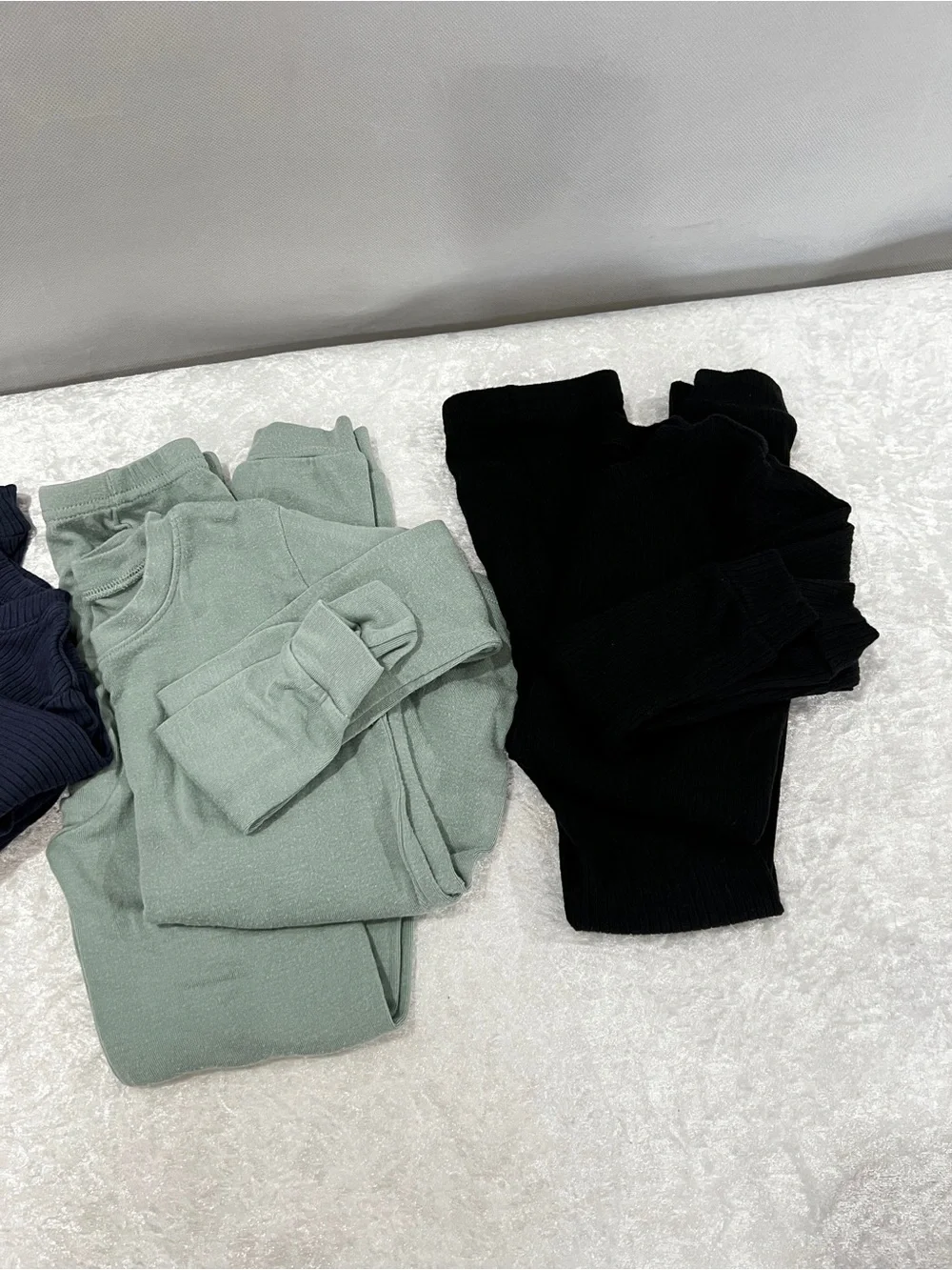 Vaenait Baby Lot of 3 set pajamas kids boy's blue green black size 6/7 Years